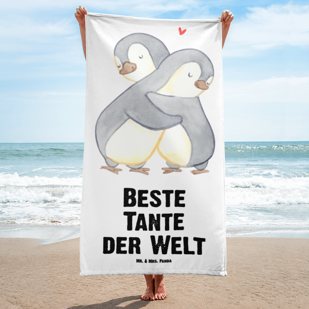 XL Badehandtuch Pinguin Beste Tante der Welt Handtuch, Badetuch, Duschtuch, Strandtuch, Saunatuch, für, Dankeschön, Geschenk, Schenken, Geburtstag, Geburtstagsgeschenk, Geschenkidee, Danke, Bedanken, Mitbringsel, Freude machen, Geschenktipp, Tante, Patentante, Paten Tante, Lieblingstante, Taufpartner, Taufe, Familie, Kleinigkeit, Nichte, Neffe