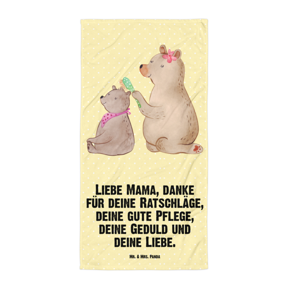 XL Badehandtuch Bär mit Kind Handtuch, Badetuch, Duschtuch, Strandtuch, Saunatuch, Familie, Vatertag, Muttertag, Bruder, Schwester, Mama, Papa, Oma, Opa, Geschenk, Mutti, Mutter