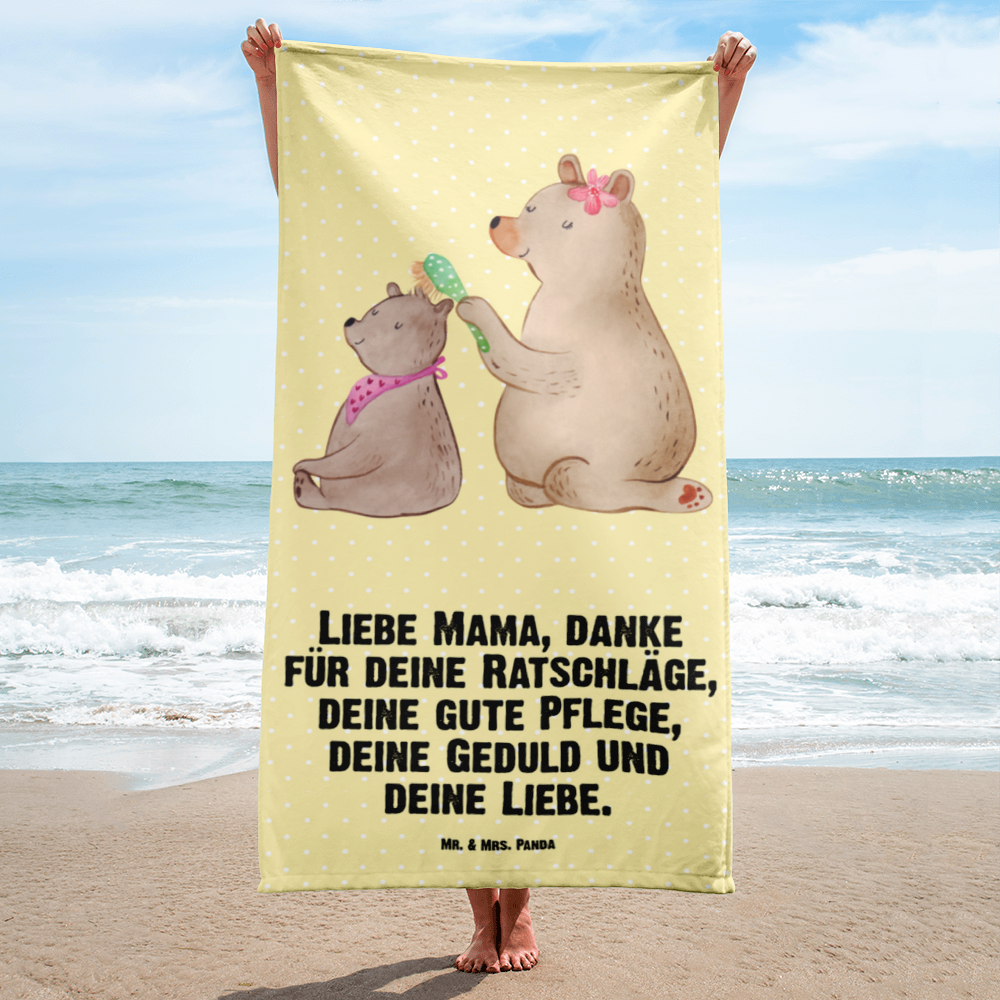 XL Badehandtuch Bär mit Kind Handtuch, Badetuch, Duschtuch, Strandtuch, Saunatuch, Familie, Vatertag, Muttertag, Bruder, Schwester, Mama, Papa, Oma, Opa, Geschenk, Mutti, Mutter