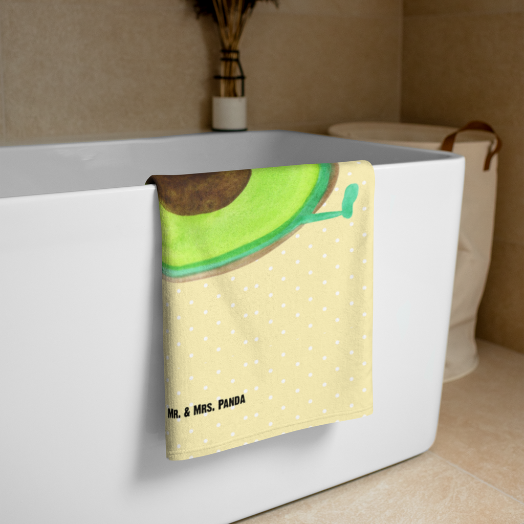 XL Badehandtuch Avocado Happy Handtuch, Badetuch, Duschtuch, Strandtuch, Saunatuch, Avocado, Veggie, Vegan, Gesund, Chaos