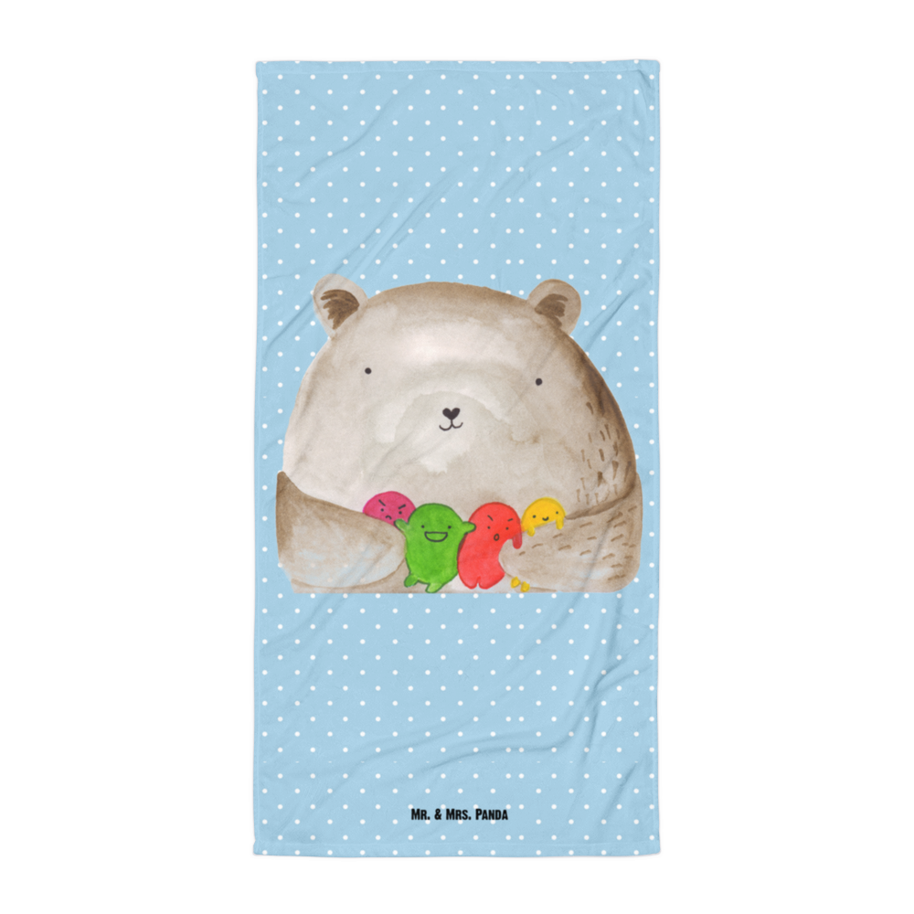 XL Badehandtuch Bär Gefühl Handtuch, Badetuch, Duschtuch, Strandtuch, Saunatuch, Bär, Teddy, Teddybär, Wahnsinn, Verrückt, Durchgedreht