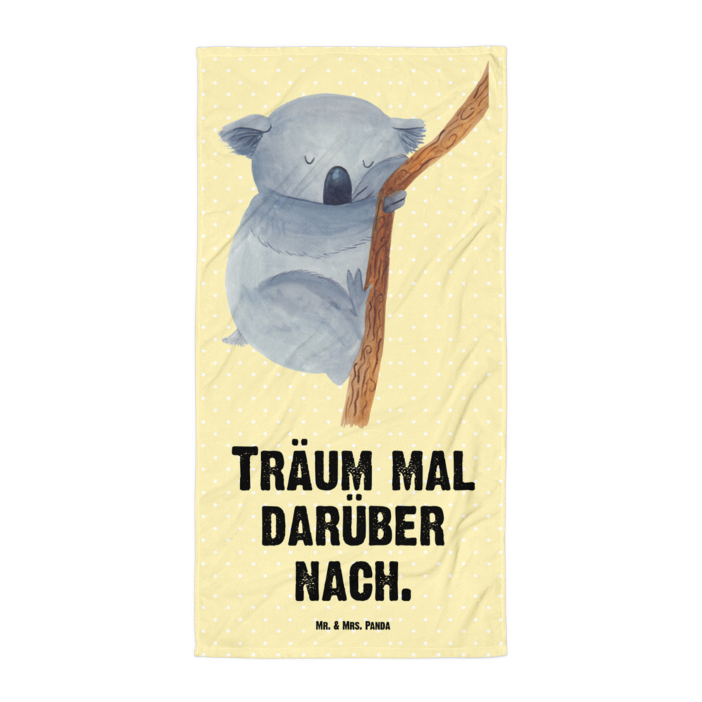 XL Badehandtuch Koalabär Handtuch, Badetuch, Duschtuch, Strandtuch, Saunatuch, Tiermotive, Gute Laune, lustige Sprüche, Tiere, Koala, träumen, Traum, schlafen, Schlafzimmer, Traumland, Bär, Koalabär