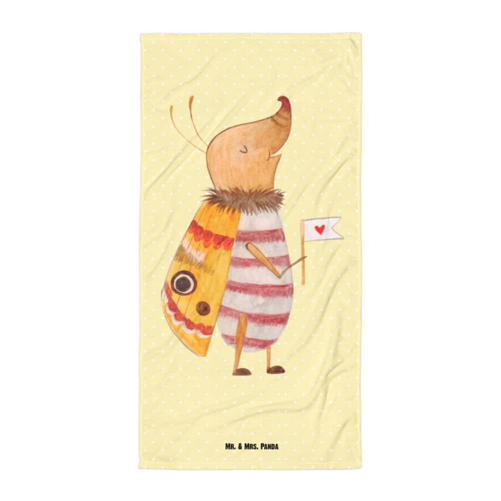 XL Badehandtuch Nachtfalter mit Fähnchen Handtuch, Badetuch, Duschtuch, Strandtuch, Saunatuch, Tiermotive, Gute Laune, lustige Sprüche, Tiere, Nachtfalter, Käfer, Spruch lustig, Spruch witzig, süß, niedlich, Küche Deko, Was kostet die Welt