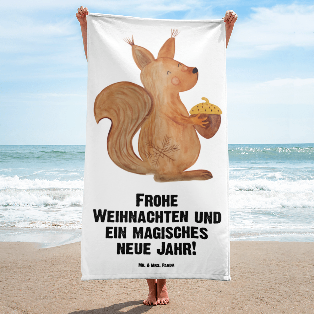 XL Badehandtuch Eichhörnchen Weihnachten Handtuch, Badetuch, Duschtuch, Strandtuch, Saunatuch, Winter, Weihnachten, Weihnachtsdeko, Nikolaus, Advent, Heiligabend, Wintermotiv, Frohe Weihnachten, Frohes neues Jahr, Guten Rutsch, Weihnachtsmotiv, Weihnachtsgruß, Neujahr, Vogel