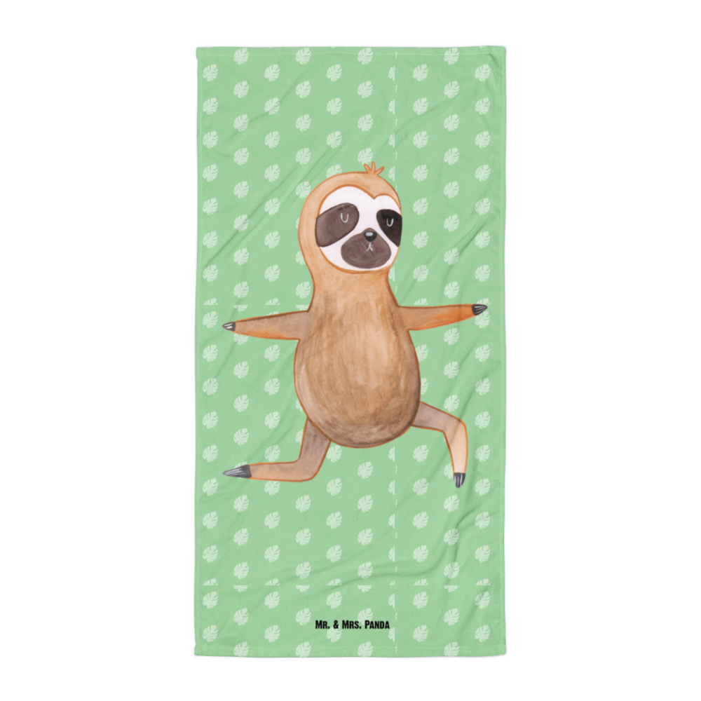 XL Badehandtuch Faultier  Yoga Handtuch, Badetuch, Duschtuch, Strandtuch, Saunatuch, Faultier, Faultier Geschenk, Faultier Deko, Faultiere, faul, Lieblingstier, Yoga, Namaste, Krieger, Yogaübungen, Meditation, Atmung, Gelassenheit, Entspannung