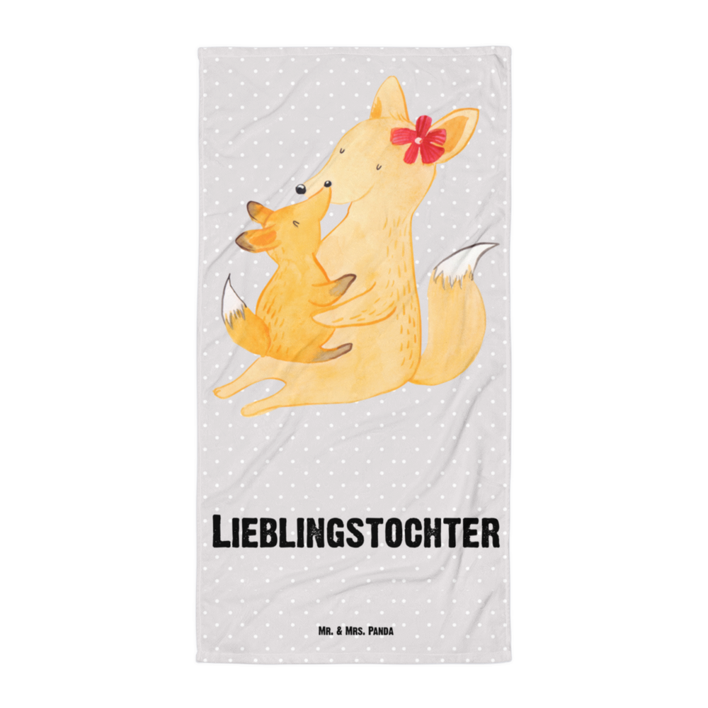 XL Badehandtuch Fuchs Mama & Kind Handtuch, Badetuch, Duschtuch, Strandtuch, Saunatuch, Familie, Vatertag, Muttertag, Bruder, Schwester, Mama, Papa, Oma, Opa, Mutter, Tochter, Lieblingstochter, Beste Tochter, Geschenk