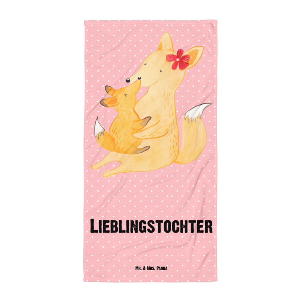 XL Badehandtuch Fuchs Mama & Kind Handtuch, Badetuch, Duschtuch, Strandtuch, Saunatuch, Familie, Vatertag, Muttertag, Bruder, Schwester, Mama, Papa, Oma, Opa, Mutter, Tochter, Lieblingstochter, Beste Tochter, Geschenk