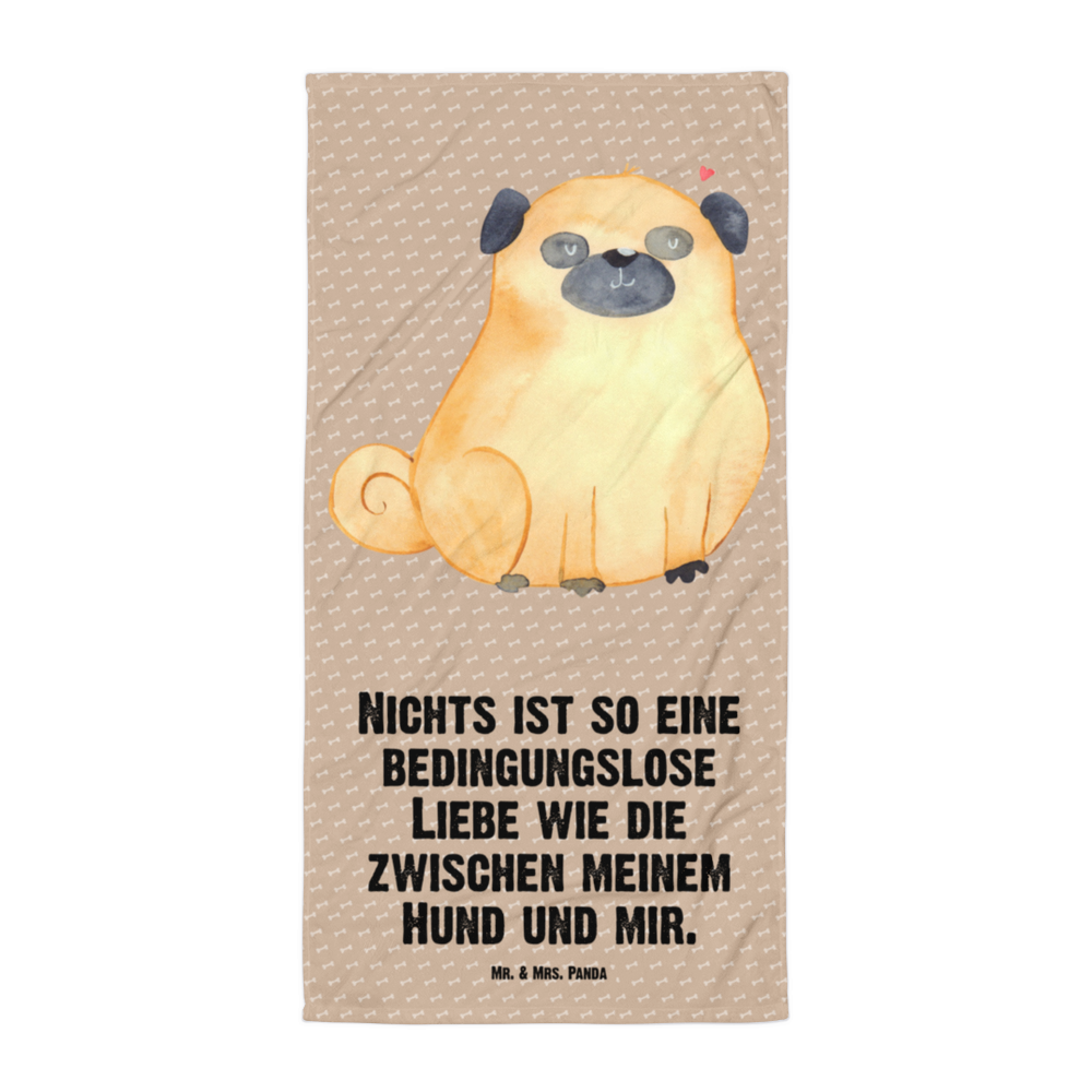 XL Badehandtuch Mops Handtuch, Badetuch, Duschtuch, Strandtuch, Saunatuch, Hund, Hundemotiv, Haustier, Hunderasse, Tierliebhaber, Hundebesitzer, Sprüche, Mops, Liebe, Hundeliebe