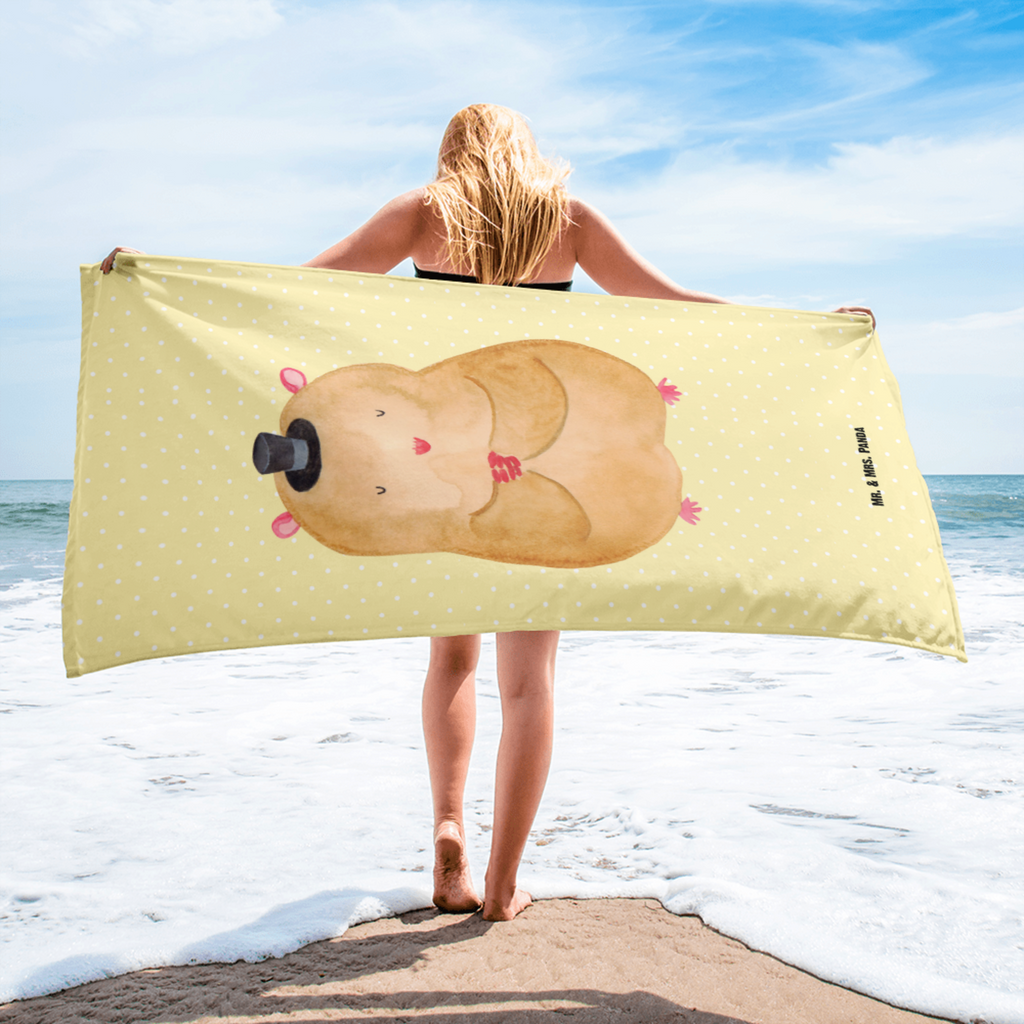 XL Badehandtuch Hamster mit Hut Handtuch, Badetuch, Duschtuch, Strandtuch, Saunatuch, Tiermotive, Gute Laune, lustige Sprüche, Tiere, Hamster, Hut, Magier, Zylinder, Zwerghamster, Zauberer, Houdini