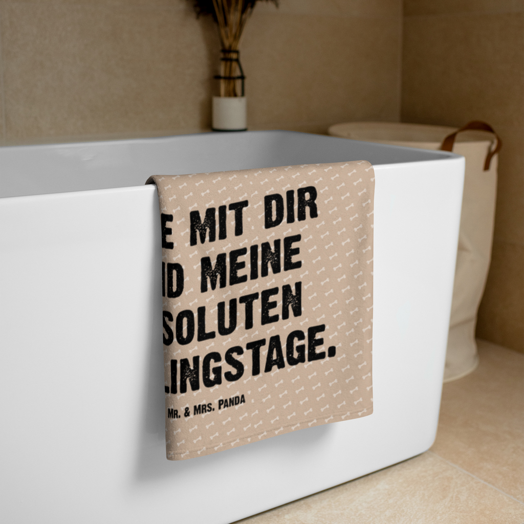 XL Badehandtuch Hund Dackel fröhlich Handtuch, Badetuch, Duschtuch, Strandtuch, Saunatuch, Hund, Hundemotiv, Haustier, Hunderasse, Tierliebhaber, Hundebesitzer, Sprüche, Hunde, Dackel, Dachshund, happy dog