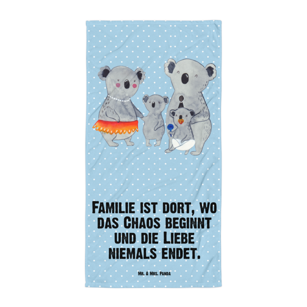 XL Badehandtuch Koala Familie Handtuch, Badetuch, Duschtuch, Strandtuch, Saunatuch, Familie, Vatertag, Muttertag, Bruder, Schwester, Mama, Papa, Oma, Opa, Koala, Koalas, Family, Kinder, Geschwister, Familienleben