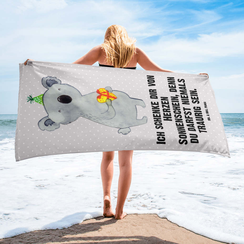 XL Badehandtuch Koala Geschenk Handtuch, Badetuch, Duschtuch, Strandtuch, Saunatuch, Koala, Koalabär, Geschenk, Geburtstag, Party