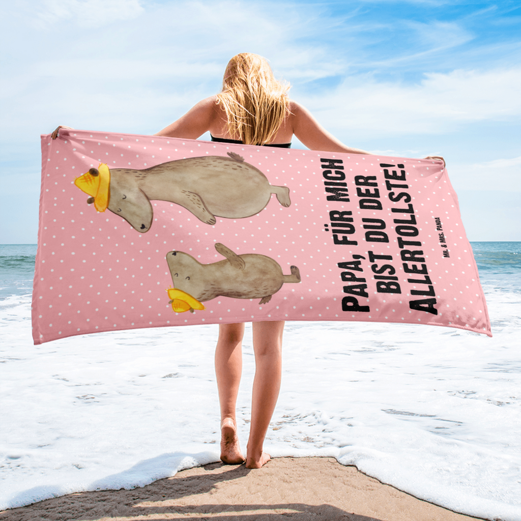 XL Badehandtuch Bären mit Hut Handtuch, Badetuch, Duschtuch, Strandtuch, Saunatuch, Familie, Vatertag, Muttertag, Bruder, Schwester, Mama, Papa, Oma, Opa, Bär, Bären, Vater, Papi, Paps, Dad, Daddy, Lieblingsmensch, Sohn, Söhne, Kind, Kinder, Vater-Sohn, Family, Vorbild