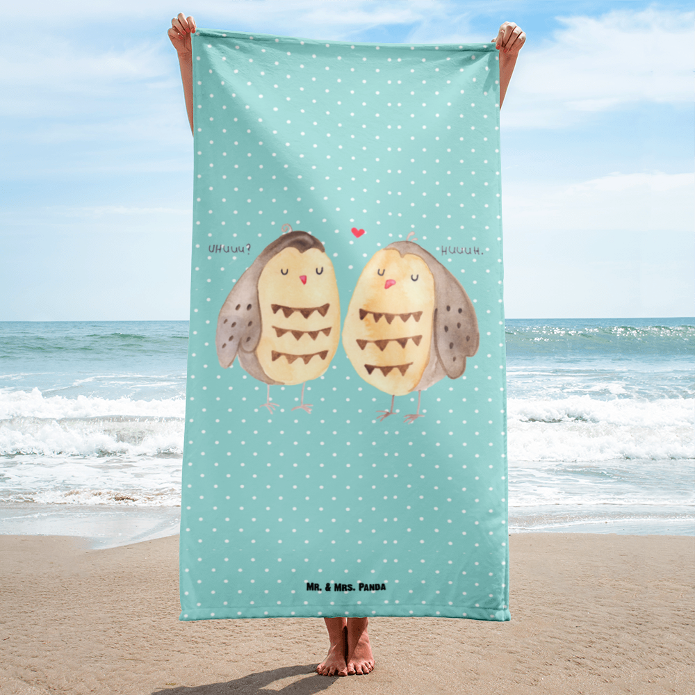 XL Badehandtuch Eule Liebe Handtuch, Badetuch, Duschtuch, Strandtuch, Saunatuch, Eule, Eule Deko, Liebe, Hochzeit Spruch, Owl, All you need is love, Liebe Spruch, Freundin Geschenk, Freund, Wortspiel lustig