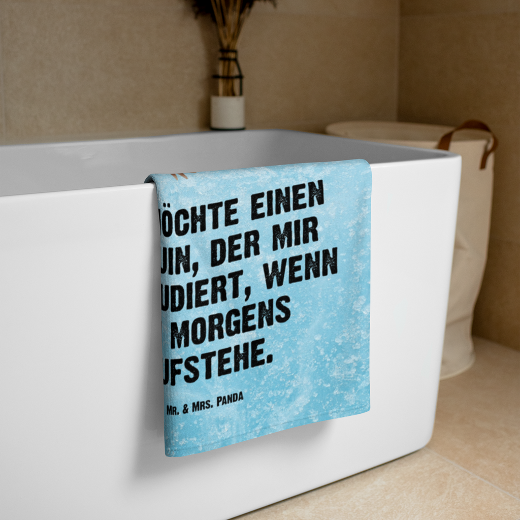 XL Badehandtuch Pinguin marschierend Handtuch, Badetuch, Duschtuch, Strandtuch, Saunatuch, Pinguin, Pinguine, Frühaufsteher, Langschläfer, Bruder, Schwester, Familie