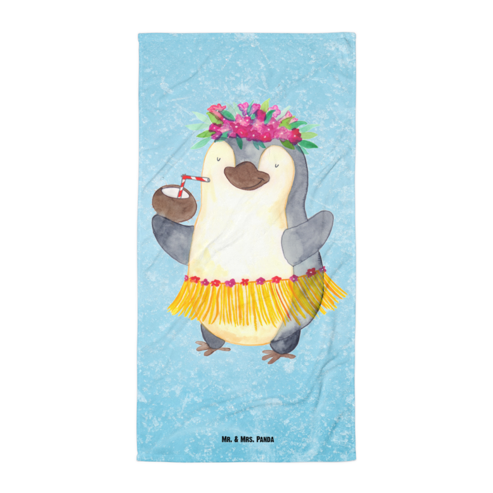 XL Badehandtuch Pinguin Kokosnuss Handtuch, Badetuch, Duschtuch, Strandtuch, Saunatuch, Pinguin, Aloha, Hawaii, Urlaub, Kokosnuss, Pinguine