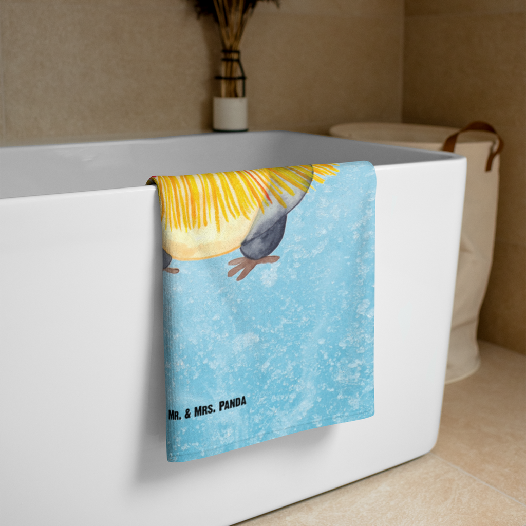XL Badehandtuch Pinguin Kokosnuss Handtuch, Badetuch, Duschtuch, Strandtuch, Saunatuch, Pinguin, Aloha, Hawaii, Urlaub, Kokosnuss, Pinguine