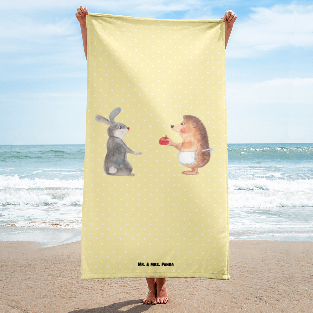 XL Badehandtuch Liebe ist nie ohne Schmerz Handtuch, Badetuch, Duschtuch, Strandtuch, Saunatuch, Tiermotive, Gute Laune, lustige Sprüche, Tiere, Igel und Hase, Igel, Hase, Liebe Spruch, Liebeskummer Geschenk, Herzschmerz, Trösten, Trennungsschmerz, Spruch romantisch
