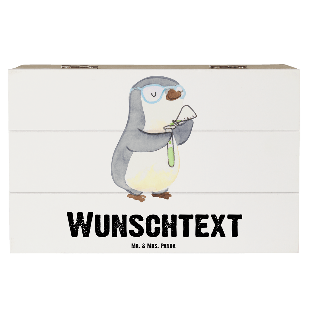 Personalisierte Holzkiste Chemiker mit Herz Holzkiste mit Namen, Kiste mit Namen, Schatzkiste mit Namen, Truhe mit Namen, Schatulle mit Namen, Erinnerungsbox mit Namen, Erinnerungskiste, mit Namen, Dekokiste mit Namen, Aufbewahrungsbox mit Namen, Holzkiste Personalisiert, Kiste Personalisiert, Schatzkiste Personalisiert, Truhe Personalisiert, Schatulle Personalisiert, Erinnerungsbox Personalisiert, Erinnerungskiste Personalisiert, Dekokiste Personalisiert, Aufbewahrungsbox Personalisiert, Beruf, Ausbildung, Jubiläum, Abschied, Rente, Kollege, Kollegin, Geschenk, Schenken, Arbeitskollege, Mitarbeiter, Firma, Danke, Dankeschön, Chemiker, Chemielaborant, Naturwissenschaftler, Labor, Studium, Forschung, Wissenschaftler