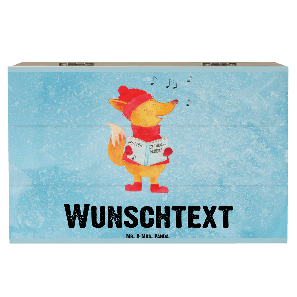 Personalisierte Holzkiste Fuchs Sänger Holzkiste mit Namen, Kiste mit Namen, Schatzkiste mit Namen, Truhe mit Namen, Schatulle mit Namen, Erinnerungsbox mit Namen, Erinnerungskiste, mit Namen, Dekokiste mit Namen, Aufbewahrungsbox mit Namen, Holzkiste Personalisiert, Kiste Personalisiert, Schatzkiste Personalisiert, Truhe Personalisiert, Schatulle Personalisiert, Erinnerungsbox Personalisiert, Erinnerungskiste Personalisiert, Dekokiste Personalisiert, Aufbewahrungsbox Personalisiert, Winter, Weihnachten, Weihnachtsdeko, Nikolaus, Advent, Heiligabend, Wintermotiv, Fuchs, Füchse, Sänger, Geschenk Sänger, Singen, Weihnachtslieder
