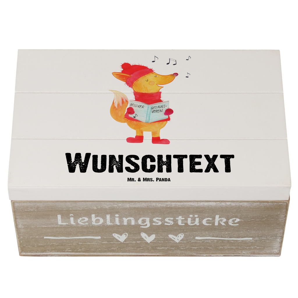 Personalisierte Holzkiste Fuchs Sänger Holzkiste mit Namen, Kiste mit Namen, Schatzkiste mit Namen, Truhe mit Namen, Schatulle mit Namen, Erinnerungsbox mit Namen, Erinnerungskiste, mit Namen, Dekokiste mit Namen, Aufbewahrungsbox mit Namen, Holzkiste Personalisiert, Kiste Personalisiert, Schatzkiste Personalisiert, Truhe Personalisiert, Schatulle Personalisiert, Erinnerungsbox Personalisiert, Erinnerungskiste Personalisiert, Dekokiste Personalisiert, Aufbewahrungsbox Personalisiert, Winter, Weihnachten, Weihnachtsdeko, Nikolaus, Advent, Heiligabend, Wintermotiv, Fuchs, Füchse, Sänger, Geschenk Sänger, Singen, Weihnachtslieder
