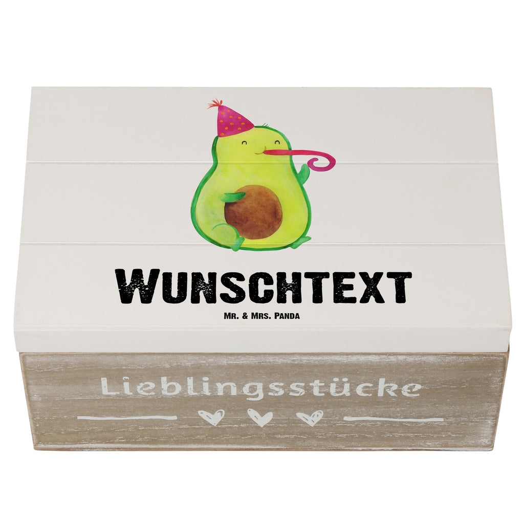 Personalisierte Holzkiste Avocado Partyhupe Holzkiste mit Namen, Kiste mit Namen, Schatzkiste mit Namen, Truhe mit Namen, Schatulle mit Namen, Erinnerungsbox mit Namen, Erinnerungskiste, mit Namen, Dekokiste mit Namen, Aufbewahrungsbox mit Namen, Holzkiste Personalisiert, Kiste Personalisiert, Schatzkiste Personalisiert, Truhe Personalisiert, Schatulle Personalisiert, Erinnerungsbox Personalisiert, Erinnerungskiste Personalisiert, Dekokiste Personalisiert, Aufbewahrungsbox Personalisiert, Avocado, Veggie, Vegan, Gesund, Party, Feierlichkeit, Feier, Fete, Geburtstag, Gute Laune, Tröte