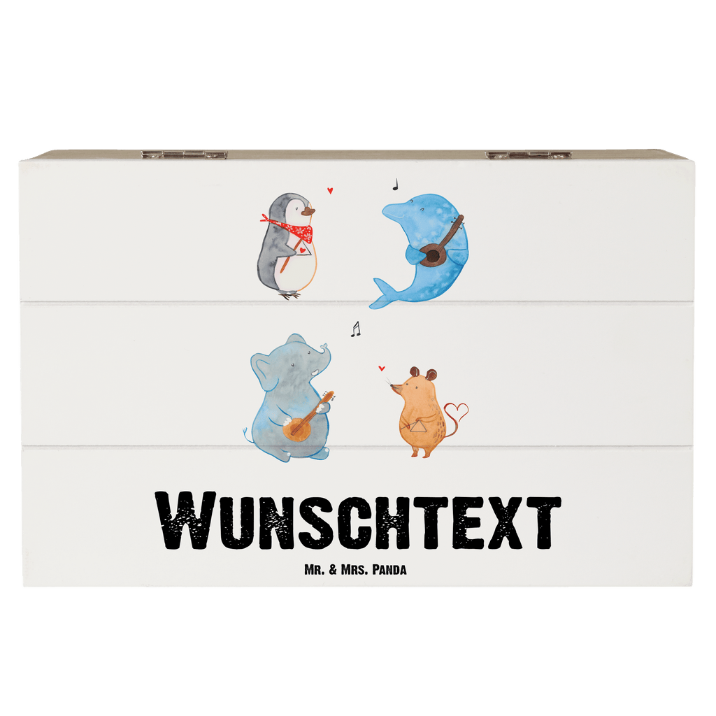 Personalisierte Holzkiste Big Band Holzkiste mit Namen, Kiste mit Namen, Schatzkiste mit Namen, Truhe mit Namen, Schatulle mit Namen, Erinnerungsbox mit Namen, Erinnerungskiste, mit Namen, Dekokiste mit Namen, Aufbewahrungsbox mit Namen, Holzkiste Personalisiert, Kiste Personalisiert, Schatzkiste Personalisiert, Truhe Personalisiert, Schatulle Personalisiert, Erinnerungsbox Personalisiert, Erinnerungskiste Personalisiert, Dekokiste Personalisiert, Aufbewahrungsbox Personalisiert, Tiermotive, Gute Laune, lustige Sprüche, Tiere, Hund, Pinguin, Maus, Elefant, Delfin, Gitarre, Band, Triangel, Musikanten, Musik