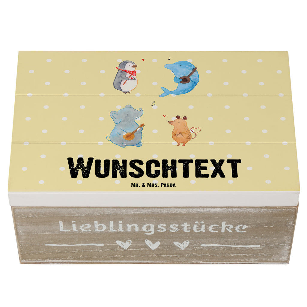 Personalisierte Holzkiste Big Band Holzkiste mit Namen, Kiste mit Namen, Schatzkiste mit Namen, Truhe mit Namen, Schatulle mit Namen, Erinnerungsbox mit Namen, Erinnerungskiste, mit Namen, Dekokiste mit Namen, Aufbewahrungsbox mit Namen, Holzkiste Personalisiert, Kiste Personalisiert, Schatzkiste Personalisiert, Truhe Personalisiert, Schatulle Personalisiert, Erinnerungsbox Personalisiert, Erinnerungskiste Personalisiert, Dekokiste Personalisiert, Aufbewahrungsbox Personalisiert, Tiermotive, Gute Laune, lustige Sprüche, Tiere, Hund, Pinguin, Maus, Elefant, Delfin, Gitarre, Band, Triangel, Musikanten, Musik
