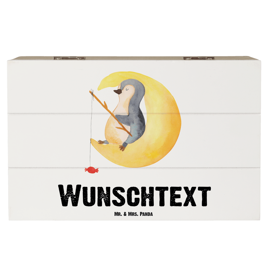 Personalisierte Holzkiste Pinguin Mond Holzkiste mit Namen, Kiste mit Namen, Schatzkiste mit Namen, Truhe mit Namen, Schatulle mit Namen, Erinnerungsbox mit Namen, Erinnerungskiste, mit Namen, Dekokiste mit Namen, Aufbewahrungsbox mit Namen, Holzkiste Personalisiert, Kiste Personalisiert, Schatzkiste Personalisiert, Truhe Personalisiert, Schatulle Personalisiert, Erinnerungsbox Personalisiert, Erinnerungskiste Personalisiert, Dekokiste Personalisiert, Aufbewahrungsbox Personalisiert, Pinguin, Pinguine, Spruch, schlafen, Nachtruhe, Einschlafen, Schlafzimmer, Schlafstörungen, Gästezimmer