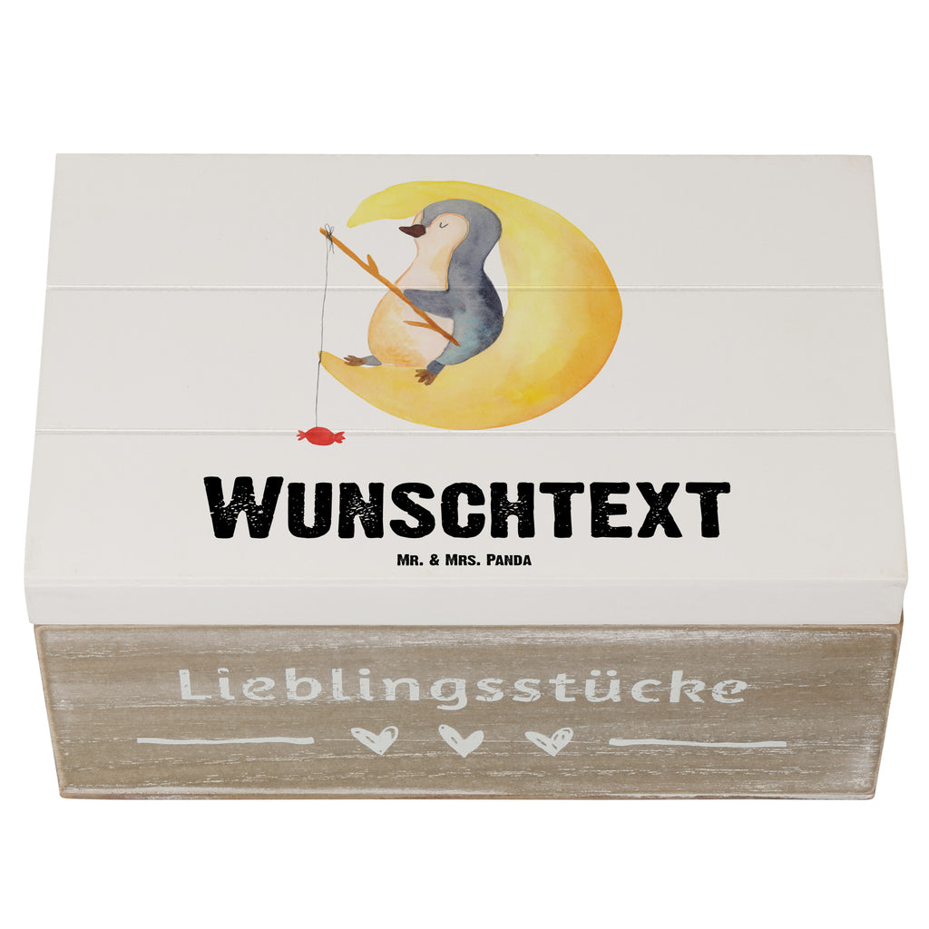 Personalisierte Holzkiste Pinguin Mond Holzkiste mit Namen, Kiste mit Namen, Schatzkiste mit Namen, Truhe mit Namen, Schatulle mit Namen, Erinnerungsbox mit Namen, Erinnerungskiste, mit Namen, Dekokiste mit Namen, Aufbewahrungsbox mit Namen, Holzkiste Personalisiert, Kiste Personalisiert, Schatzkiste Personalisiert, Truhe Personalisiert, Schatulle Personalisiert, Erinnerungsbox Personalisiert, Erinnerungskiste Personalisiert, Dekokiste Personalisiert, Aufbewahrungsbox Personalisiert, Pinguin, Pinguine, Spruch, schlafen, Nachtruhe, Einschlafen, Schlafzimmer, Schlafstörungen, Gästezimmer
