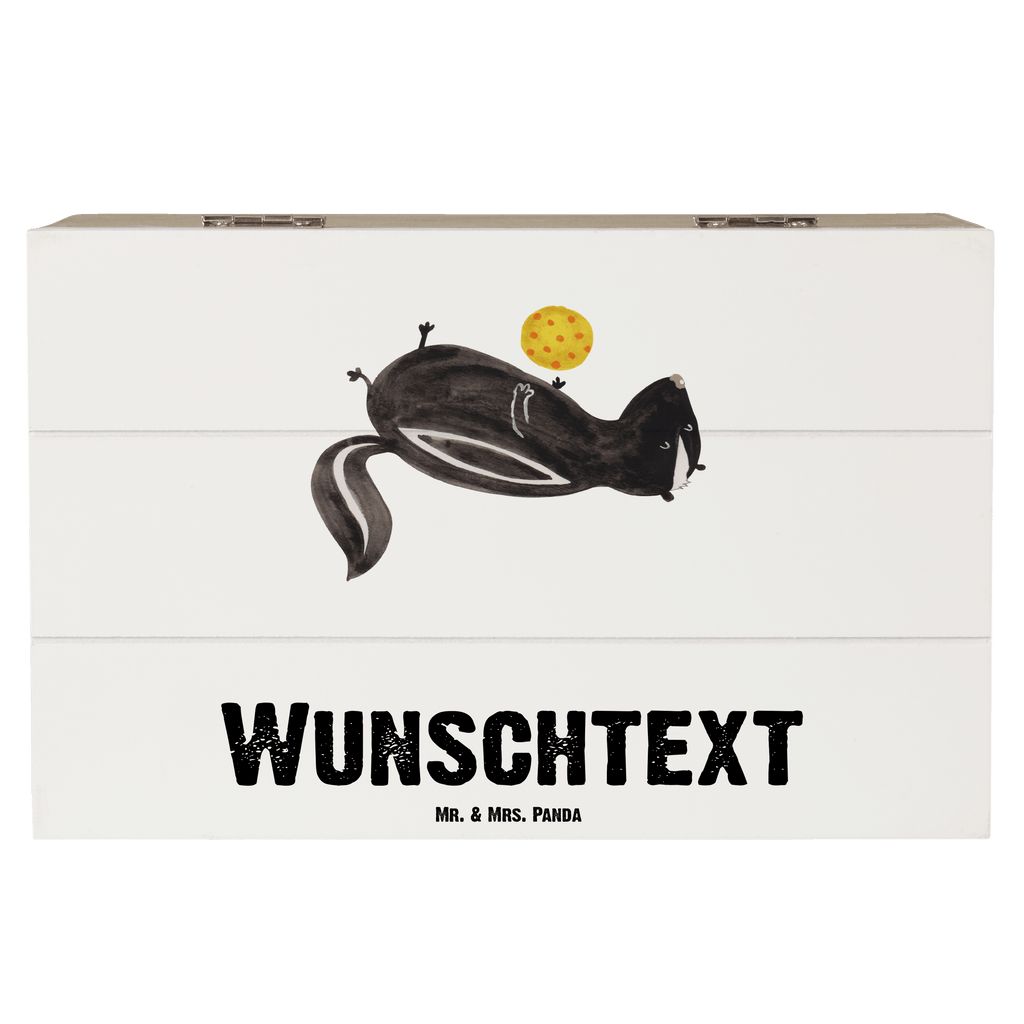 Personalisierte Holzkiste Stinktier Ball Holzkiste mit Namen, Kiste mit Namen, Schatzkiste mit Namen, Truhe mit Namen, Schatulle mit Namen, Erinnerungsbox mit Namen, Erinnerungskiste, mit Namen, Dekokiste mit Namen, Aufbewahrungsbox mit Namen, Holzkiste Personalisiert, Kiste Personalisiert, Schatzkiste Personalisiert, Truhe Personalisiert, Schatulle Personalisiert, Erinnerungsbox Personalisiert, Erinnerungskiste Personalisiert, Dekokiste Personalisiert, Aufbewahrungsbox Personalisiert, Stinktier, Skunk, Wildtier, Raubtier, Stinker, Stinki, verspielt, Weisheit