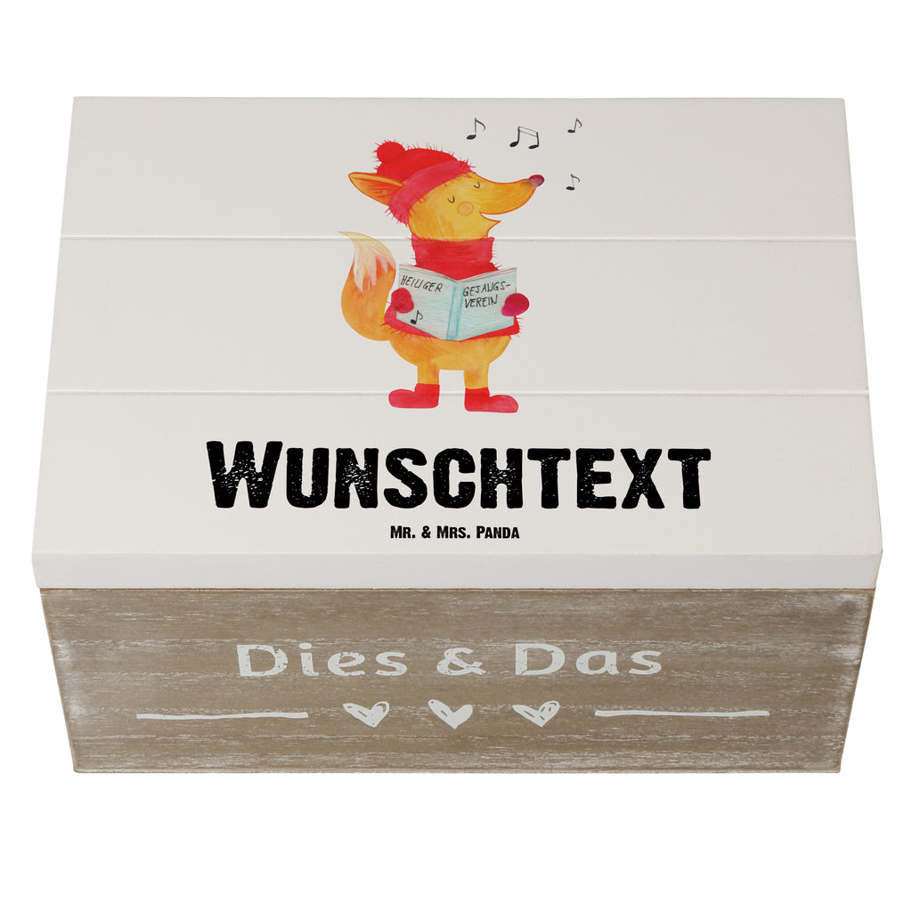 Personalisierte Holzkiste Fuchs Sänger Holzkiste mit Namen, Kiste mit Namen, Schatzkiste mit Namen, Truhe mit Namen, Schatulle mit Namen, Erinnerungsbox mit Namen, Erinnerungskiste, mit Namen, Dekokiste mit Namen, Aufbewahrungsbox mit Namen, Holzkiste Personalisiert, Kiste Personalisiert, Schatzkiste Personalisiert, Truhe Personalisiert, Schatulle Personalisiert, Erinnerungsbox Personalisiert, Erinnerungskiste Personalisiert, Dekokiste Personalisiert, Aufbewahrungsbox Personalisiert, Winter, Weihnachten, Weihnachtsdeko, Nikolaus, Advent, Heiligabend, Wintermotiv, Fuchs, Füchse, Sänger, Geschenk Sänger, Singen, Weihnachtslieder