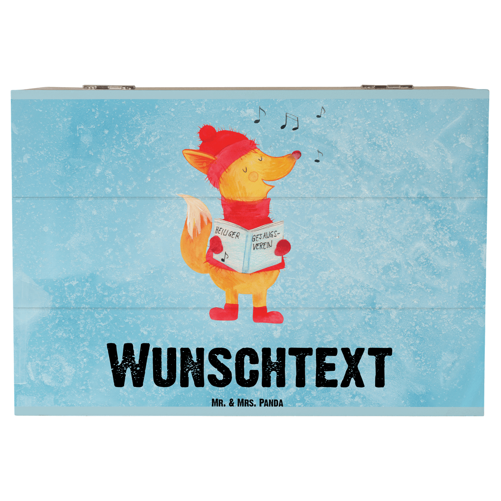Personalisierte Holzkiste Fuchs Sänger Holzkiste mit Namen, Kiste mit Namen, Schatzkiste mit Namen, Truhe mit Namen, Schatulle mit Namen, Erinnerungsbox mit Namen, Erinnerungskiste, mit Namen, Dekokiste mit Namen, Aufbewahrungsbox mit Namen, Holzkiste Personalisiert, Kiste Personalisiert, Schatzkiste Personalisiert, Truhe Personalisiert, Schatulle Personalisiert, Erinnerungsbox Personalisiert, Erinnerungskiste Personalisiert, Dekokiste Personalisiert, Aufbewahrungsbox Personalisiert, Winter, Weihnachten, Weihnachtsdeko, Nikolaus, Advent, Heiligabend, Wintermotiv, Fuchs, Füchse, Sänger, Geschenk Sänger, Singen, Weihnachtslieder