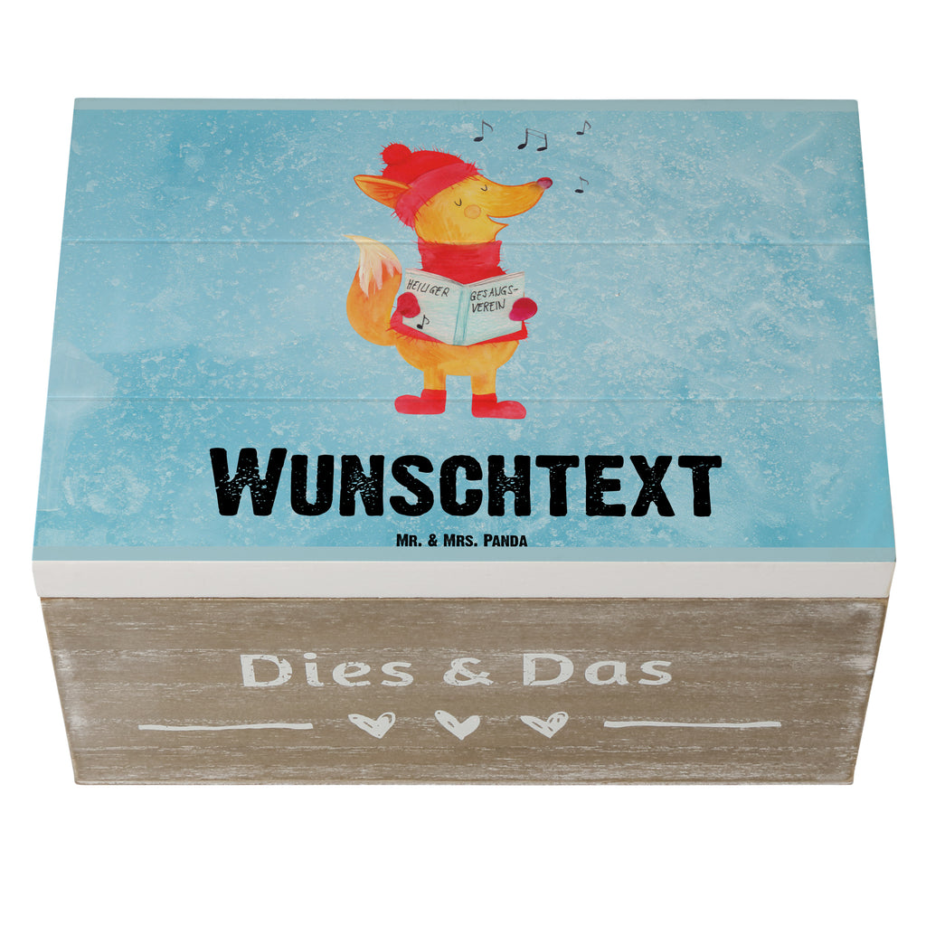 Personalisierte Holzkiste Fuchs Sänger Holzkiste mit Namen, Kiste mit Namen, Schatzkiste mit Namen, Truhe mit Namen, Schatulle mit Namen, Erinnerungsbox mit Namen, Erinnerungskiste, mit Namen, Dekokiste mit Namen, Aufbewahrungsbox mit Namen, Holzkiste Personalisiert, Kiste Personalisiert, Schatzkiste Personalisiert, Truhe Personalisiert, Schatulle Personalisiert, Erinnerungsbox Personalisiert, Erinnerungskiste Personalisiert, Dekokiste Personalisiert, Aufbewahrungsbox Personalisiert, Winter, Weihnachten, Weihnachtsdeko, Nikolaus, Advent, Heiligabend, Wintermotiv, Fuchs, Füchse, Sänger, Geschenk Sänger, Singen, Weihnachtslieder