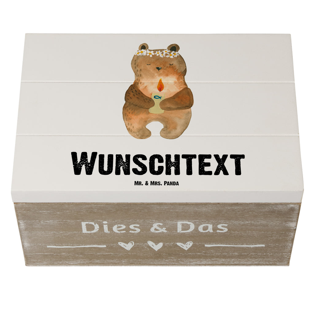 Personalisierte Holzkiste Kommunion-Bär Holzkiste mit Namen, Kiste mit Namen, Schatzkiste mit Namen, Truhe mit Namen, Schatulle mit Namen, Erinnerungsbox mit Namen, Erinnerungskiste, mit Namen, Dekokiste mit Namen, Aufbewahrungsbox mit Namen, Holzkiste Personalisiert, Kiste Personalisiert, Schatzkiste Personalisiert, Truhe Personalisiert, Schatulle Personalisiert, Erinnerungsbox Personalisiert, Erinnerungskiste Personalisiert, Dekokiste Personalisiert, Aufbewahrungsbox Personalisiert, Bär, Teddy, Teddybär, Kommunion, Gottes Segen, Taufkerze, katholisch