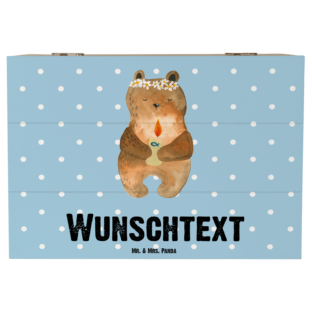Personalisierte Holzkiste Kommunion-Bär Holzkiste mit Namen, Kiste mit Namen, Schatzkiste mit Namen, Truhe mit Namen, Schatulle mit Namen, Erinnerungsbox mit Namen, Erinnerungskiste, mit Namen, Dekokiste mit Namen, Aufbewahrungsbox mit Namen, Holzkiste Personalisiert, Kiste Personalisiert, Schatzkiste Personalisiert, Truhe Personalisiert, Schatulle Personalisiert, Erinnerungsbox Personalisiert, Erinnerungskiste Personalisiert, Dekokiste Personalisiert, Aufbewahrungsbox Personalisiert, Bär, Teddy, Teddybär, Kommunion, Gottes Segen, Taufkerze, katholisch