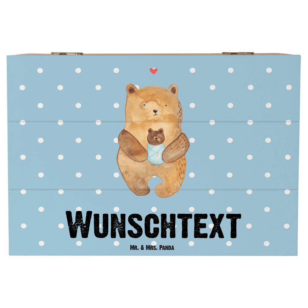 Personalisierte Holzkiste Bär mit Baby Holzkiste mit Namen, Kiste mit Namen, Schatzkiste mit Namen, Truhe mit Namen, Schatulle mit Namen, Erinnerungsbox mit Namen, Erinnerungskiste, mit Namen, Dekokiste mit Namen, Aufbewahrungsbox mit Namen, Holzkiste Personalisiert, Kiste Personalisiert, Schatzkiste Personalisiert, Truhe Personalisiert, Schatulle Personalisiert, Erinnerungsbox Personalisiert, Erinnerungskiste Personalisiert, Dekokiste Personalisiert, Aufbewahrungsbox Personalisiert, Bär, Teddy, Teddybär, Eltern, Mutter, Baby, Taufe, Geburt, Nichte, Neffe, Enkel, Enkelin, Täufling, Geburtstag, Glückwunsch