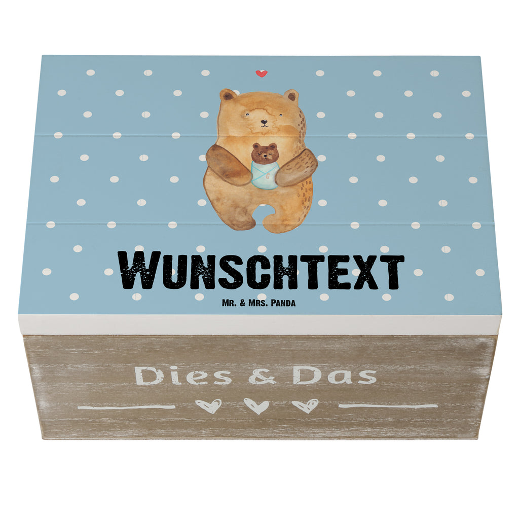 Personalisierte Holzkiste Bär mit Baby Holzkiste mit Namen, Kiste mit Namen, Schatzkiste mit Namen, Truhe mit Namen, Schatulle mit Namen, Erinnerungsbox mit Namen, Erinnerungskiste, mit Namen, Dekokiste mit Namen, Aufbewahrungsbox mit Namen, Holzkiste Personalisiert, Kiste Personalisiert, Schatzkiste Personalisiert, Truhe Personalisiert, Schatulle Personalisiert, Erinnerungsbox Personalisiert, Erinnerungskiste Personalisiert, Dekokiste Personalisiert, Aufbewahrungsbox Personalisiert, Bär, Teddy, Teddybär, Eltern, Mutter, Baby, Taufe, Geburt, Nichte, Neffe, Enkel, Enkelin, Täufling, Geburtstag, Glückwunsch