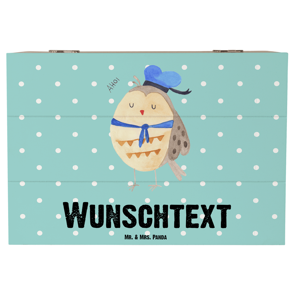 Personalisierte Holzkiste Eule Matrosen Holzkiste mit Namen, Kiste mit Namen, Schatzkiste mit Namen, Truhe mit Namen, Schatulle mit Namen, Erinnerungsbox mit Namen, Erinnerungskiste, mit Namen, Dekokiste mit Namen, Aufbewahrungsbox mit Namen, Holzkiste Personalisiert, Kiste Personalisiert, Schatzkiste Personalisiert, Truhe Personalisiert, Schatulle Personalisiert, Erinnerungsbox Personalisiert, Erinnerungskiste Personalisiert, Dekokiste Personalisiert, Aufbewahrungsbox Personalisiert, Eule, Eule Spruch, Eule Deko, Owl, Wortspiel lustig, Matrose, Freundin, Ehe, Seefahrer, Heimathafen, Hochzeitstag Geschenk