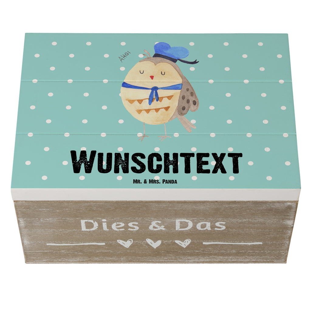 Personalisierte Holzkiste Eule Matrosen Holzkiste mit Namen, Kiste mit Namen, Schatzkiste mit Namen, Truhe mit Namen, Schatulle mit Namen, Erinnerungsbox mit Namen, Erinnerungskiste, mit Namen, Dekokiste mit Namen, Aufbewahrungsbox mit Namen, Holzkiste Personalisiert, Kiste Personalisiert, Schatzkiste Personalisiert, Truhe Personalisiert, Schatulle Personalisiert, Erinnerungsbox Personalisiert, Erinnerungskiste Personalisiert, Dekokiste Personalisiert, Aufbewahrungsbox Personalisiert, Eule, Eule Spruch, Eule Deko, Owl, Wortspiel lustig, Matrose, Freundin, Ehe, Seefahrer, Heimathafen, Hochzeitstag Geschenk