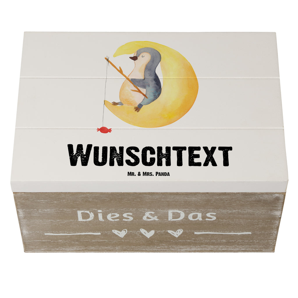 Personalisierte Holzkiste Pinguin Mond Holzkiste mit Namen, Kiste mit Namen, Schatzkiste mit Namen, Truhe mit Namen, Schatulle mit Namen, Erinnerungsbox mit Namen, Erinnerungskiste, mit Namen, Dekokiste mit Namen, Aufbewahrungsbox mit Namen, Holzkiste Personalisiert, Kiste Personalisiert, Schatzkiste Personalisiert, Truhe Personalisiert, Schatulle Personalisiert, Erinnerungsbox Personalisiert, Erinnerungskiste Personalisiert, Dekokiste Personalisiert, Aufbewahrungsbox Personalisiert, Pinguin, Pinguine, Spruch, schlafen, Nachtruhe, Einschlafen, Schlafzimmer, Schlafstörungen, Gästezimmer