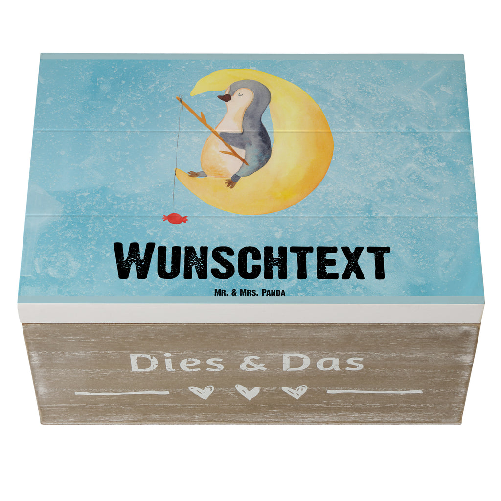 Personalisierte Holzkiste Pinguin Mond Holzkiste mit Namen, Kiste mit Namen, Schatzkiste mit Namen, Truhe mit Namen, Schatulle mit Namen, Erinnerungsbox mit Namen, Erinnerungskiste, mit Namen, Dekokiste mit Namen, Aufbewahrungsbox mit Namen, Holzkiste Personalisiert, Kiste Personalisiert, Schatzkiste Personalisiert, Truhe Personalisiert, Schatulle Personalisiert, Erinnerungsbox Personalisiert, Erinnerungskiste Personalisiert, Dekokiste Personalisiert, Aufbewahrungsbox Personalisiert, Pinguin, Pinguine, Spruch, schlafen, Nachtruhe, Einschlafen, Schlafzimmer, Schlafstörungen, Gästezimmer