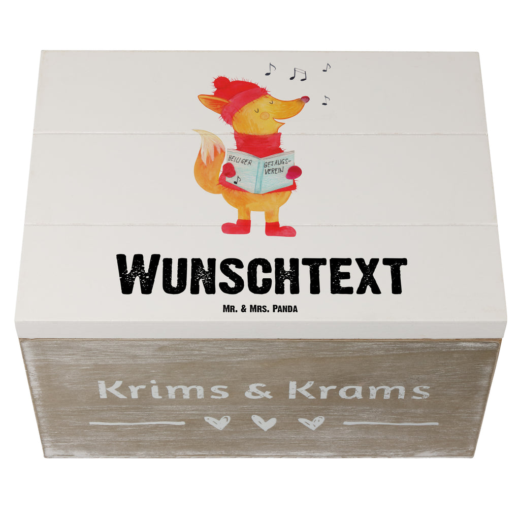 Personalisierte Holzkiste Fuchs Sänger Holzkiste mit Namen, Kiste mit Namen, Schatzkiste mit Namen, Truhe mit Namen, Schatulle mit Namen, Erinnerungsbox mit Namen, Erinnerungskiste, mit Namen, Dekokiste mit Namen, Aufbewahrungsbox mit Namen, Holzkiste Personalisiert, Kiste Personalisiert, Schatzkiste Personalisiert, Truhe Personalisiert, Schatulle Personalisiert, Erinnerungsbox Personalisiert, Erinnerungskiste Personalisiert, Dekokiste Personalisiert, Aufbewahrungsbox Personalisiert, Winter, Weihnachten, Weihnachtsdeko, Nikolaus, Advent, Heiligabend, Wintermotiv, Fuchs, Füchse, Sänger, Geschenk Sänger, Singen, Weihnachtslieder