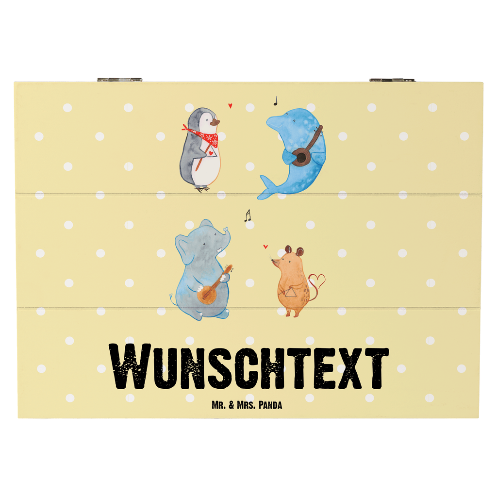 Personalisierte Holzkiste Big Band Holzkiste mit Namen, Kiste mit Namen, Schatzkiste mit Namen, Truhe mit Namen, Schatulle mit Namen, Erinnerungsbox mit Namen, Erinnerungskiste, mit Namen, Dekokiste mit Namen, Aufbewahrungsbox mit Namen, Holzkiste Personalisiert, Kiste Personalisiert, Schatzkiste Personalisiert, Truhe Personalisiert, Schatulle Personalisiert, Erinnerungsbox Personalisiert, Erinnerungskiste Personalisiert, Dekokiste Personalisiert, Aufbewahrungsbox Personalisiert, Tiermotive, Gute Laune, lustige Sprüche, Tiere, Hund, Pinguin, Maus, Elefant, Delfin, Gitarre, Band, Triangel, Musikanten, Musik