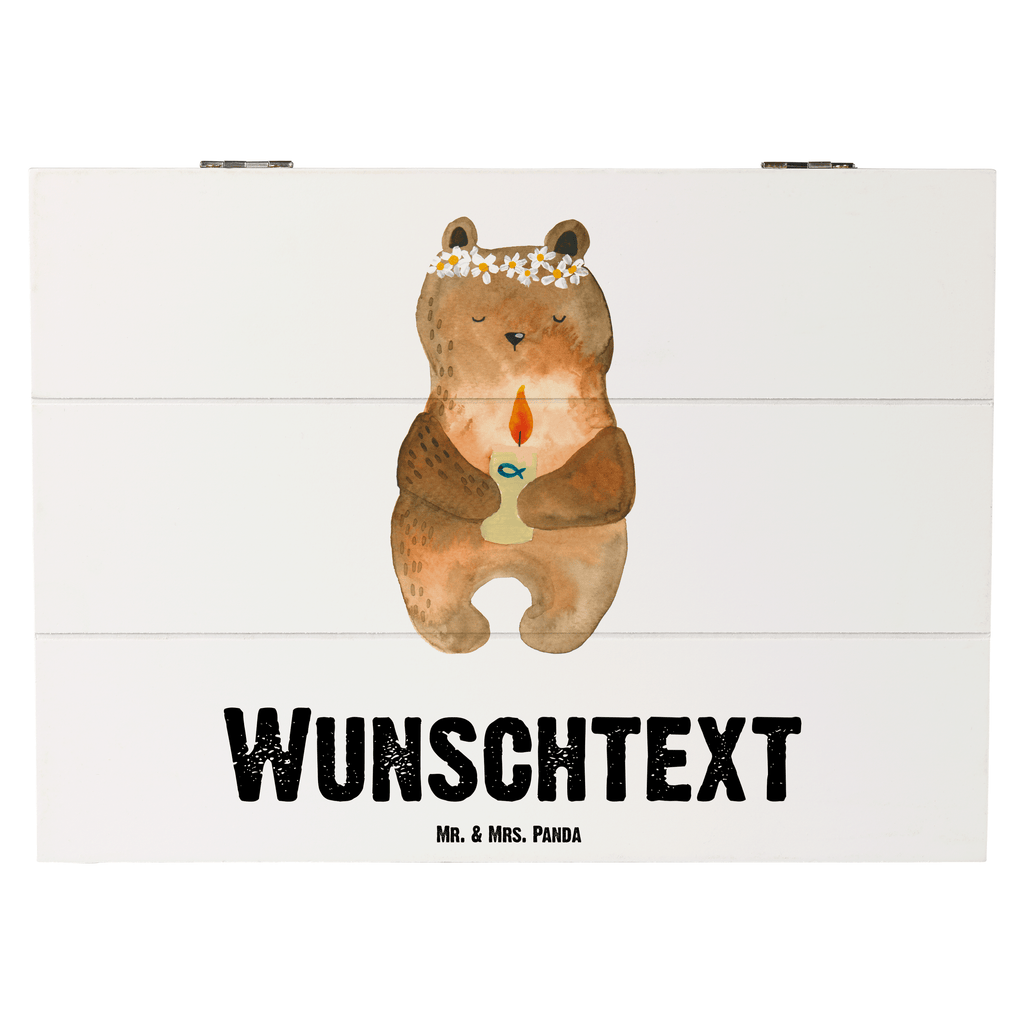 Personalisierte Holzkiste Kommunion-Bär Holzkiste mit Namen, Kiste mit Namen, Schatzkiste mit Namen, Truhe mit Namen, Schatulle mit Namen, Erinnerungsbox mit Namen, Erinnerungskiste, mit Namen, Dekokiste mit Namen, Aufbewahrungsbox mit Namen, Holzkiste Personalisiert, Kiste Personalisiert, Schatzkiste Personalisiert, Truhe Personalisiert, Schatulle Personalisiert, Erinnerungsbox Personalisiert, Erinnerungskiste Personalisiert, Dekokiste Personalisiert, Aufbewahrungsbox Personalisiert, Bär, Teddy, Teddybär, Kommunion, Gottes Segen, Taufkerze, katholisch