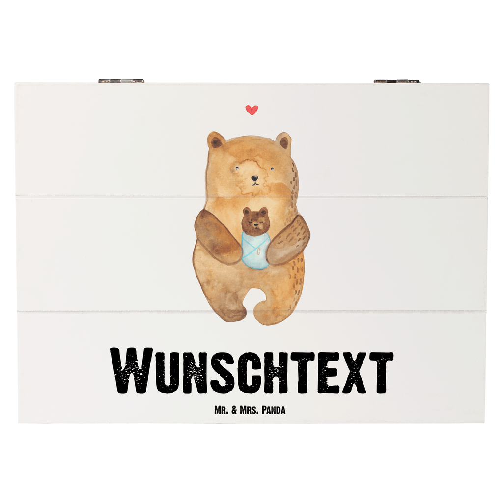Personalisierte Holzkiste Bär mit Baby Holzkiste mit Namen, Kiste mit Namen, Schatzkiste mit Namen, Truhe mit Namen, Schatulle mit Namen, Erinnerungsbox mit Namen, Erinnerungskiste, mit Namen, Dekokiste mit Namen, Aufbewahrungsbox mit Namen, Holzkiste Personalisiert, Kiste Personalisiert, Schatzkiste Personalisiert, Truhe Personalisiert, Schatulle Personalisiert, Erinnerungsbox Personalisiert, Erinnerungskiste Personalisiert, Dekokiste Personalisiert, Aufbewahrungsbox Personalisiert, Bär, Teddy, Teddybär, Eltern, Mutter, Baby, Taufe, Geburt, Nichte, Neffe, Enkel, Enkelin, Täufling, Geburtstag, Glückwunsch
