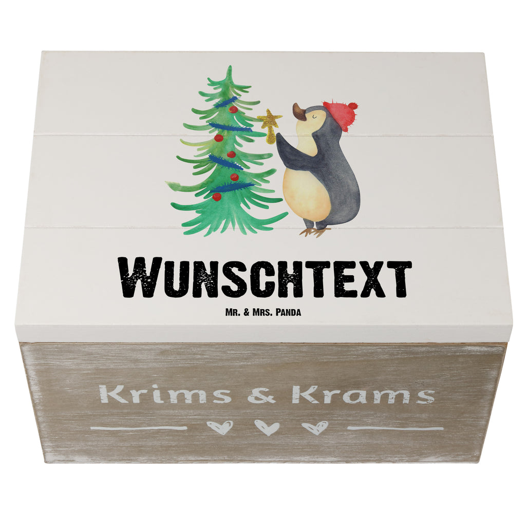 Personalisierte Holzkiste Pinguin Weihnachtsbaum Holzkiste mit Namen, Kiste mit Namen, Schatzkiste mit Namen, Truhe mit Namen, Schatulle mit Namen, Erinnerungsbox mit Namen, Erinnerungskiste, mit Namen, Dekokiste mit Namen, Aufbewahrungsbox mit Namen, Holzkiste Personalisiert, Kiste Personalisiert, Schatzkiste Personalisiert, Truhe Personalisiert, Schatulle Personalisiert, Erinnerungsbox Personalisiert, Erinnerungskiste Personalisiert, Dekokiste Personalisiert, Aufbewahrungsbox Personalisiert, Winter, Weihnachten, Weihnachtsdeko, Nikolaus, Advent, Heiligabend, Wintermotiv, Pinguin