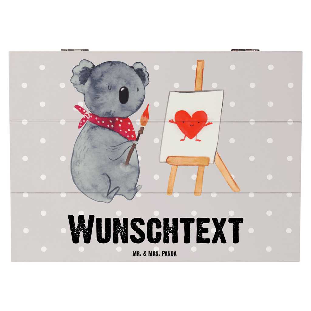 Personalisierte Holzkiste Koala Künstler Holzkiste mit Namen, Kiste mit Namen, Schatzkiste mit Namen, Truhe mit Namen, Schatulle mit Namen, Erinnerungsbox mit Namen, Erinnerungskiste, mit Namen, Dekokiste mit Namen, Aufbewahrungsbox mit Namen, Holzkiste Personalisiert, Kiste Personalisiert, Schatzkiste Personalisiert, Truhe Personalisiert, Schatulle Personalisiert, Erinnerungsbox Personalisiert, Erinnerungskiste Personalisiert, Dekokiste Personalisiert, Aufbewahrungsbox Personalisiert, Koala, Koalabär, Liebe, Liebensbeweis, Liebesgeschenk, Gefühle, Künstler, zeichnen