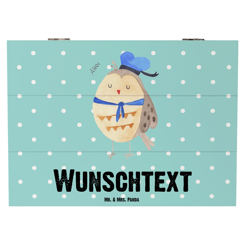 Personalisierte Holzkiste Eule Matrosen Holzkiste mit Namen, Kiste mit Namen, Schatzkiste mit Namen, Truhe mit Namen, Schatulle mit Namen, Erinnerungsbox mit Namen, Erinnerungskiste, mit Namen, Dekokiste mit Namen, Aufbewahrungsbox mit Namen, Holzkiste Personalisiert, Kiste Personalisiert, Schatzkiste Personalisiert, Truhe Personalisiert, Schatulle Personalisiert, Erinnerungsbox Personalisiert, Erinnerungskiste Personalisiert, Dekokiste Personalisiert, Aufbewahrungsbox Personalisiert, Eule, Eule Spruch, Eule Deko, Owl, Wortspiel lustig, Matrose, Freundin, Ehe, Seefahrer, Heimathafen, Hochzeitstag Geschenk