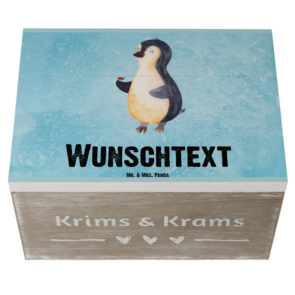 Personalisierte Holzkiste Pinguin Marienkäfer Holzkiste mit Namen, Kiste mit Namen, Schatzkiste mit Namen, Truhe mit Namen, Schatulle mit Namen, Erinnerungsbox mit Namen, Erinnerungskiste, mit Namen, Dekokiste mit Namen, Aufbewahrungsbox mit Namen, Holzkiste Personalisiert, Kiste Personalisiert, Schatzkiste Personalisiert, Truhe Personalisiert, Schatulle Personalisiert, Erinnerungsbox Personalisiert, Erinnerungskiste Personalisiert, Dekokiste Personalisiert, Aufbewahrungsbox Personalisiert, Pinguin, Pinguine, Marienkäfer, Liebe, Wunder, Glück, Freude, Lebensfreude